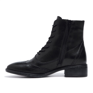 Carl Scarpa Isla Black Leather Ankle Boots